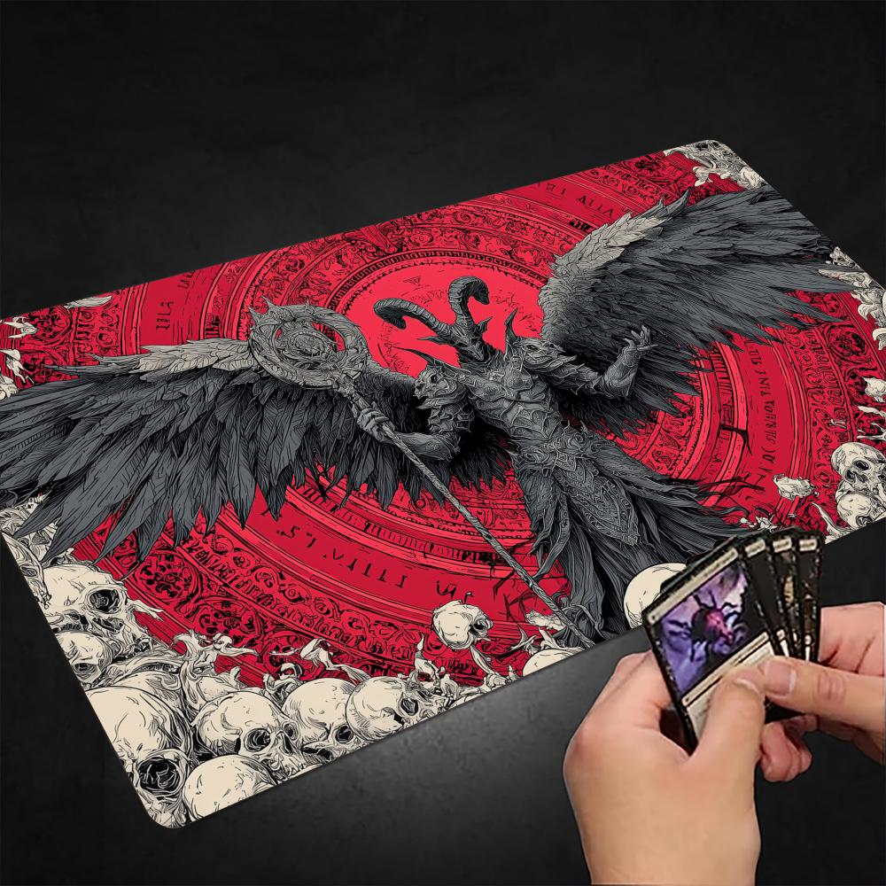Board Game Arena - Gothic-style Goat-headed Demon TCG Playmat Magic