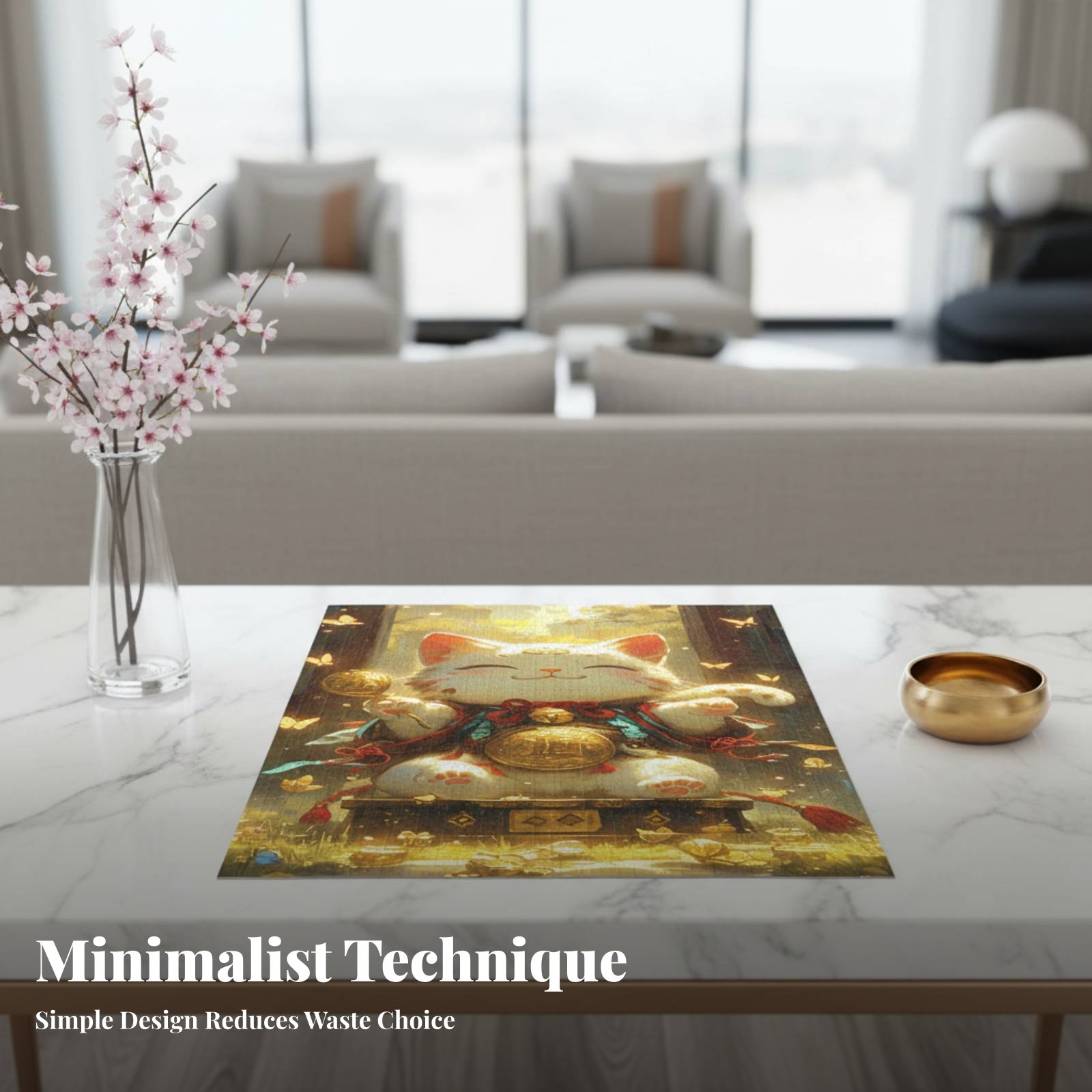 Jigsaw Puzzle Adult - Lucky Cat Jigsaw Puzzle, DIY Mosaic