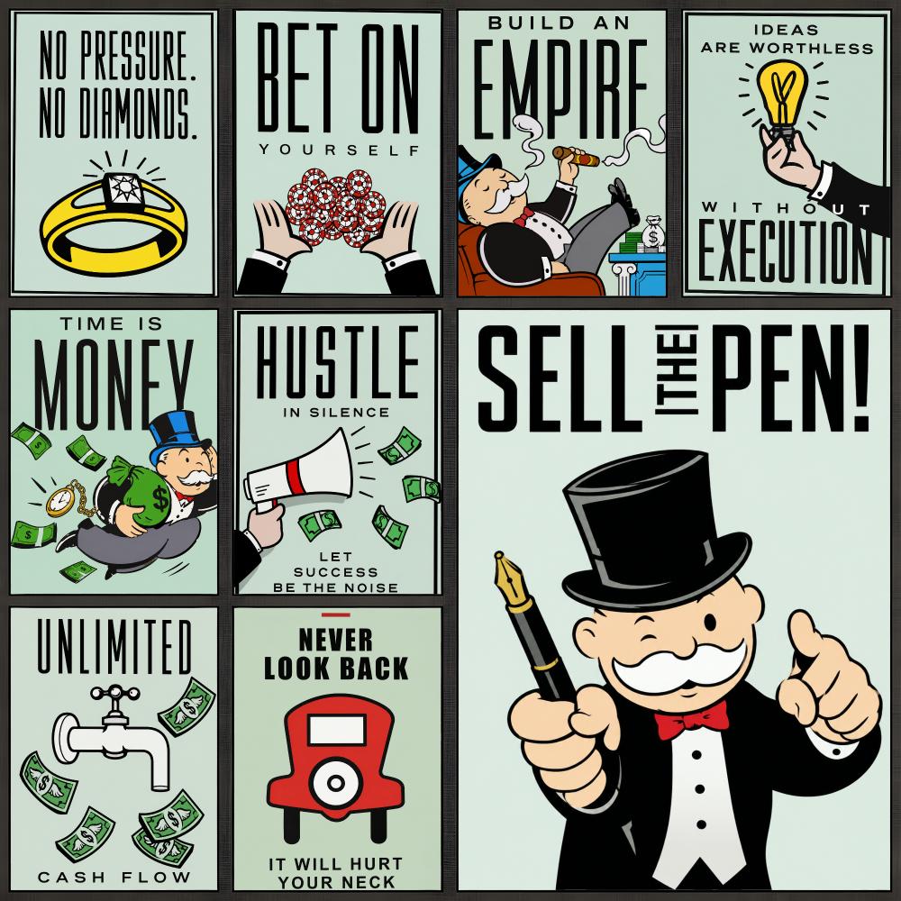 Board Game Monopoly - Game Monopoly Family Board Game Poster