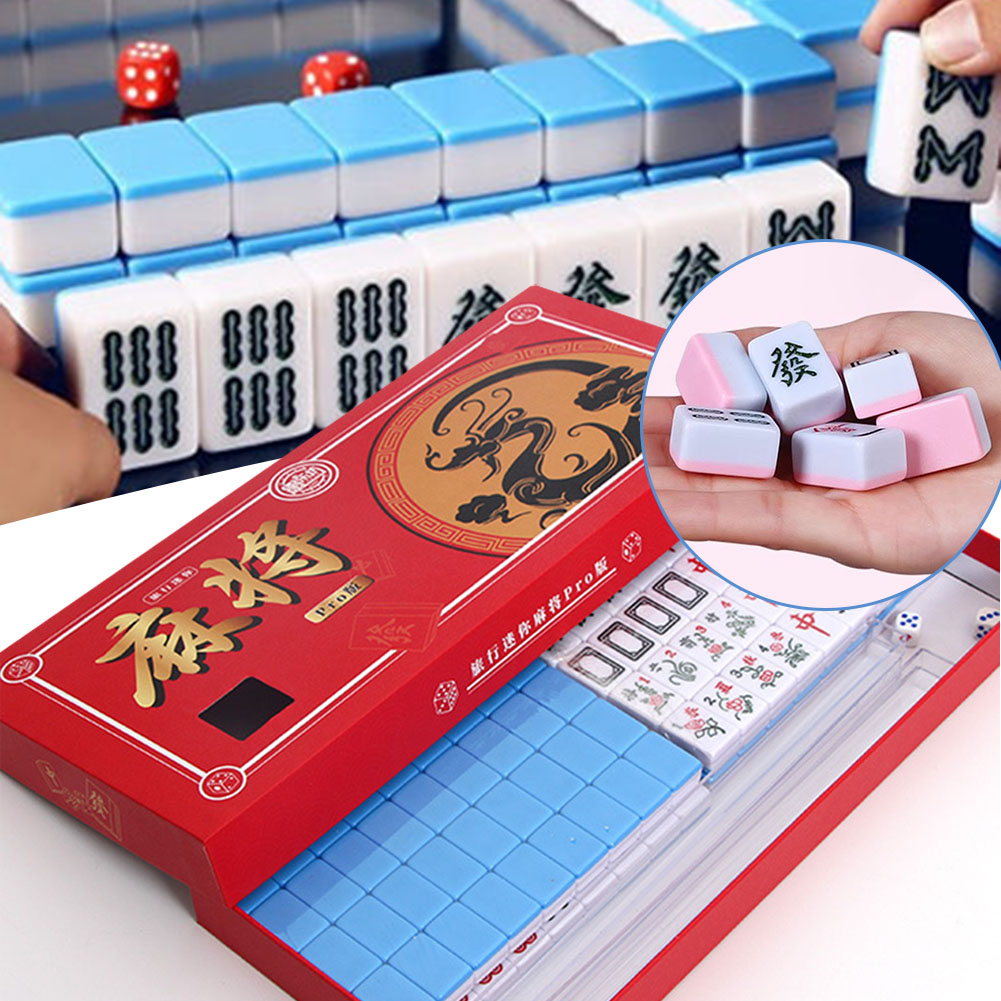 Board Game Ideas - Portable Travel Mini Mahjong Set Travel