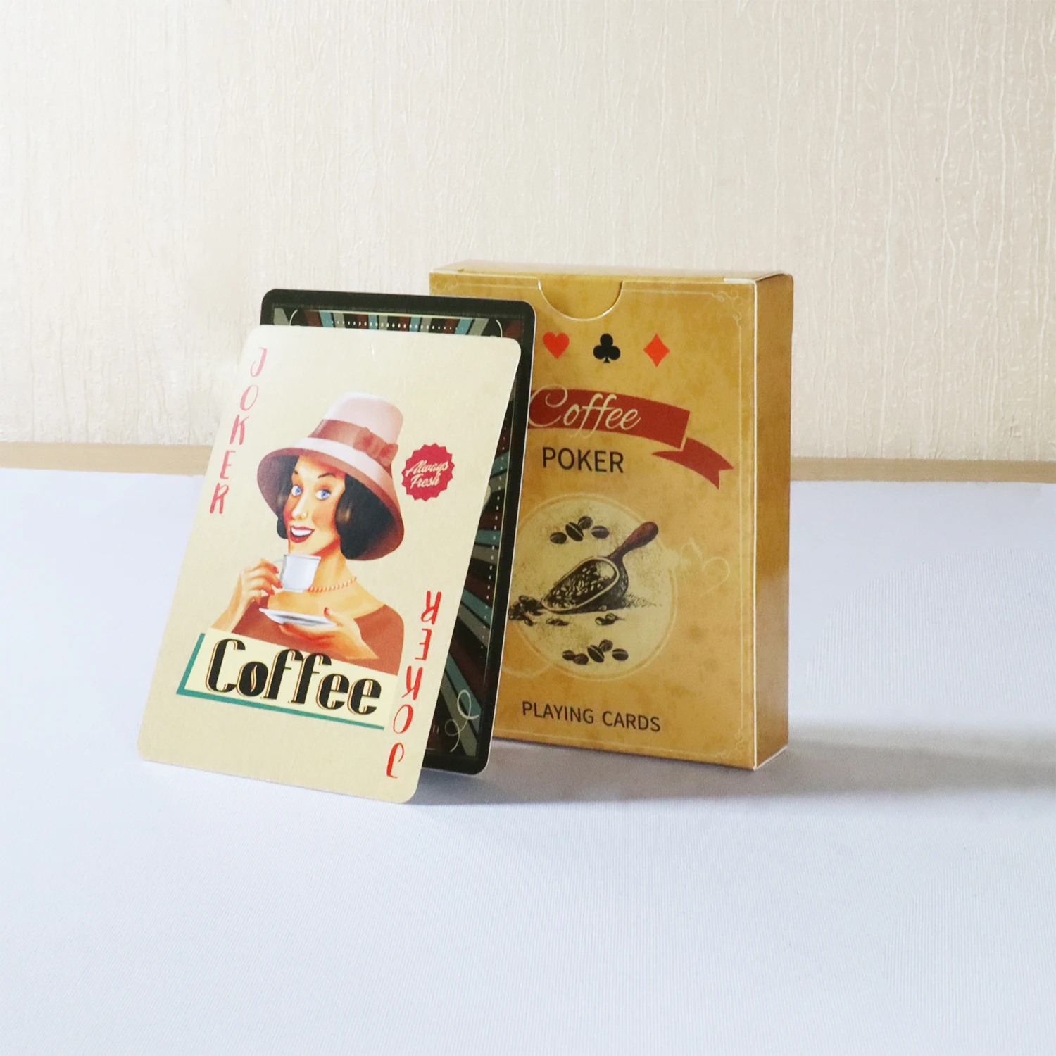 Board Game Vintage - Coffee Paper Playing Cards Vintage Style