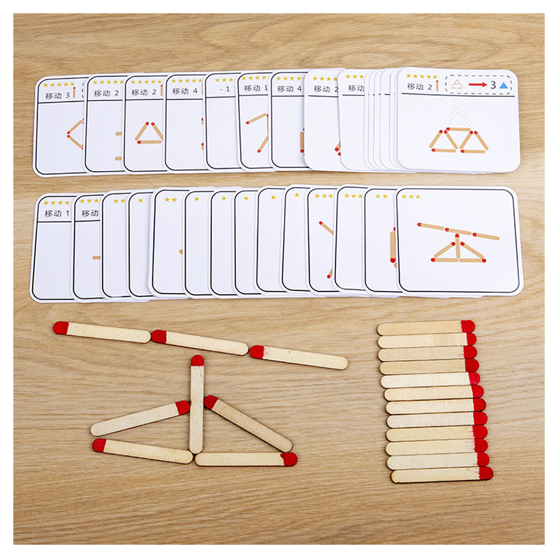 Board Game Ideas - Montessori Matches Puzzles Game Wooden Toys