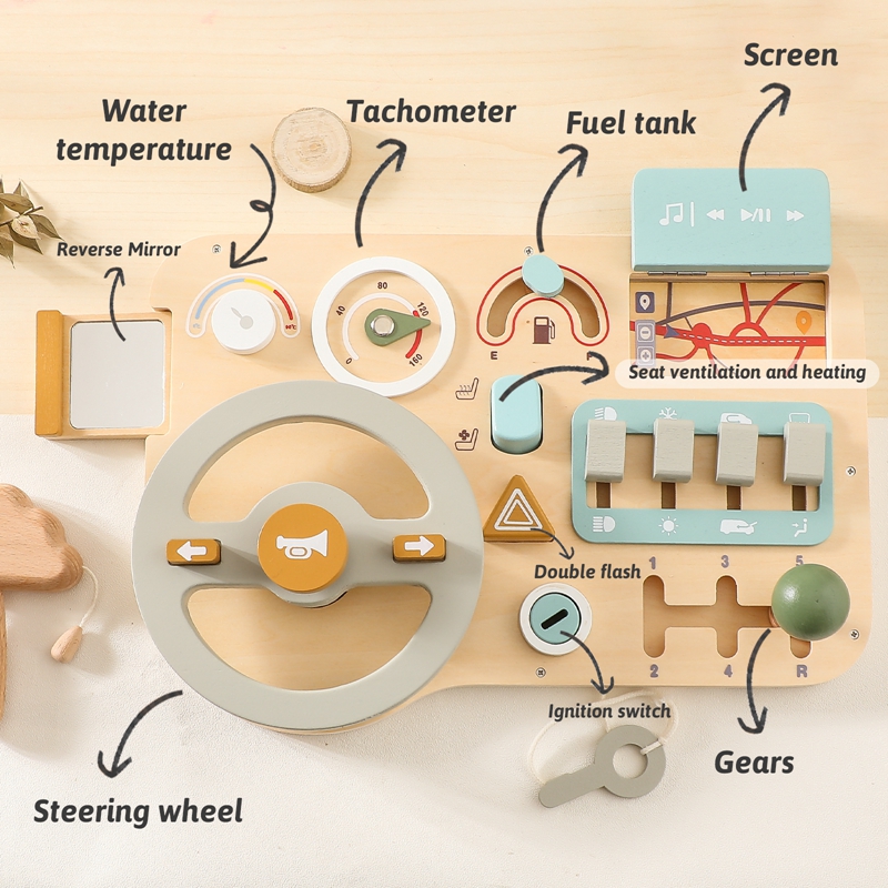 Kids Montessori Toys Car Busy  - đánh giá và giá Board Game Ideas