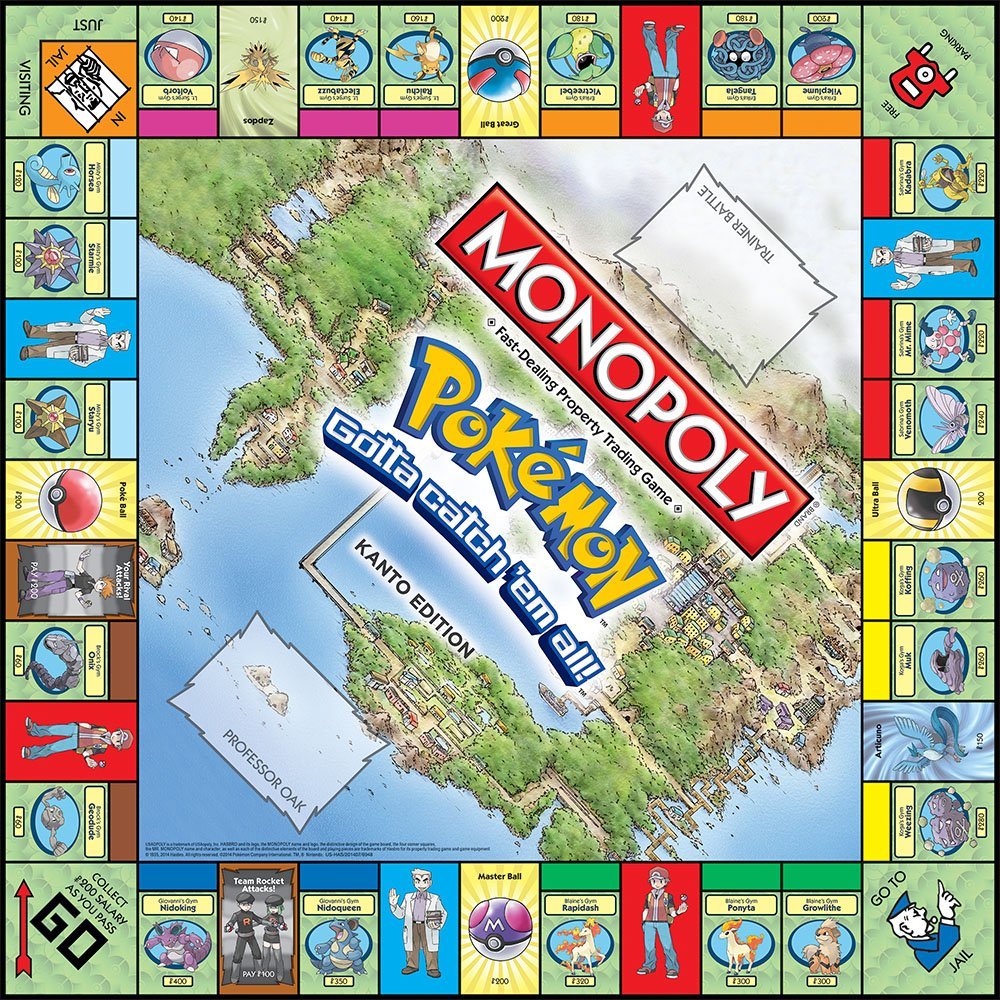 MONOPOLY Pokemon Board Game Ca - đánh giá và giá Board Game Monopoly