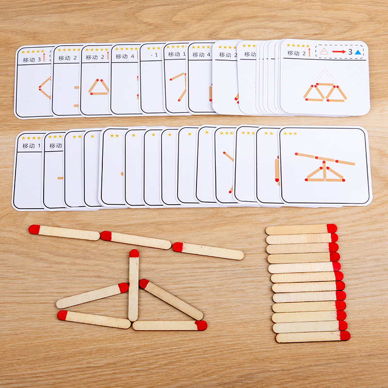 Montessori Matches Puzzles Gam - đánh giá và giá Board Game Diy