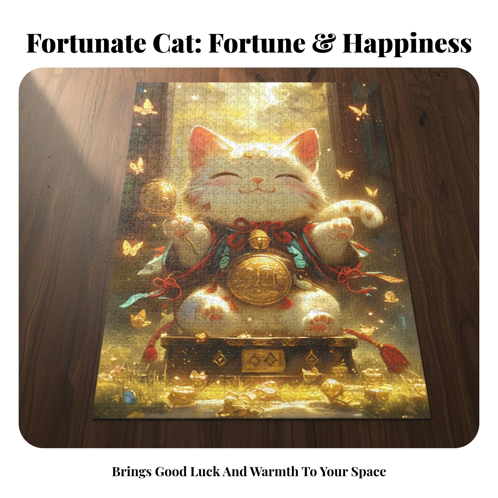 Lucky Cat Jigsaw Puzzle, DIY M - đánh giá và giá Jigsaw Puzzle Adult