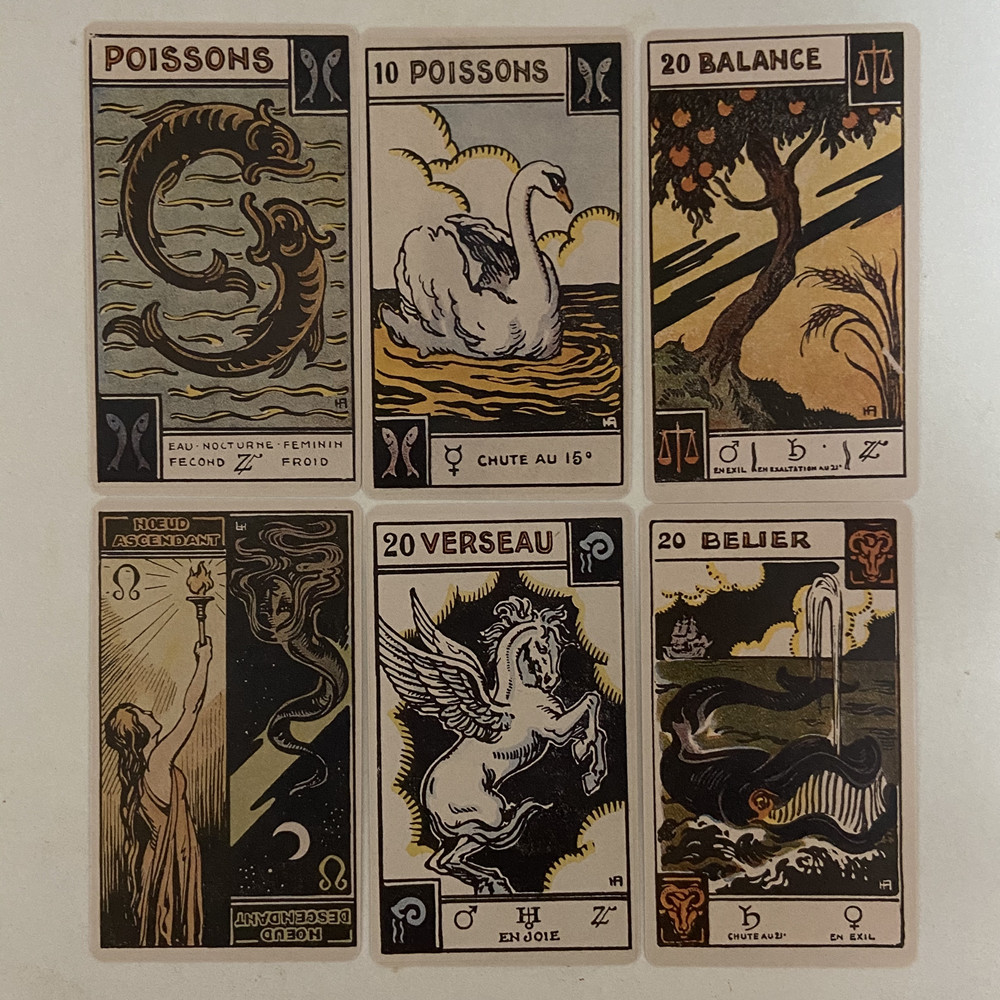 vintage zodiac oracle cards 48 - đánh giá và giá Board Game Vintage
