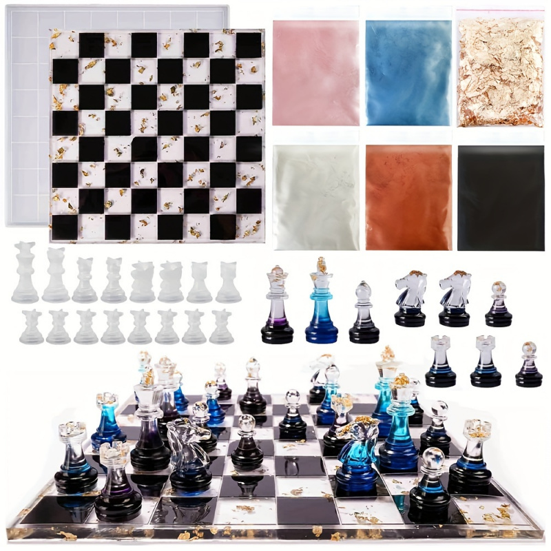 23pcs Chess Set with Silicone  - đánh giá và giá Board Game Diy