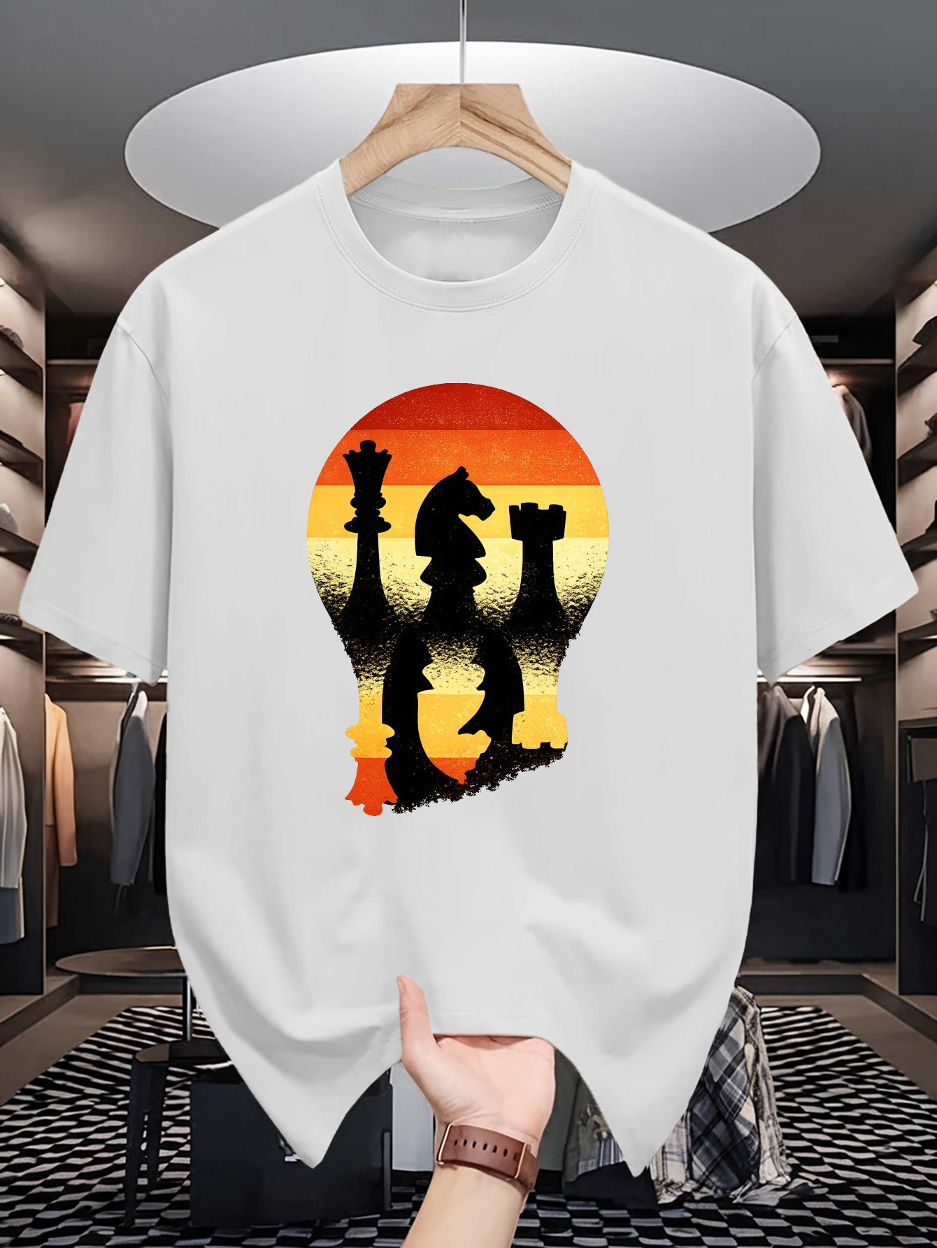 Chess Silhouette Sunset Lightb - đánh giá và giá Board Game Vintage
