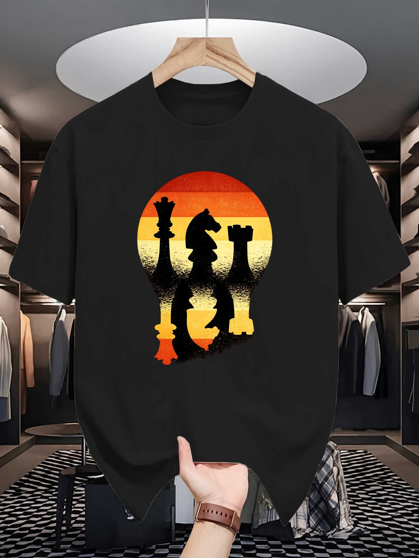 Chess Silhouette Sunset Lightb - đánh giá và giá Board Game Vintage