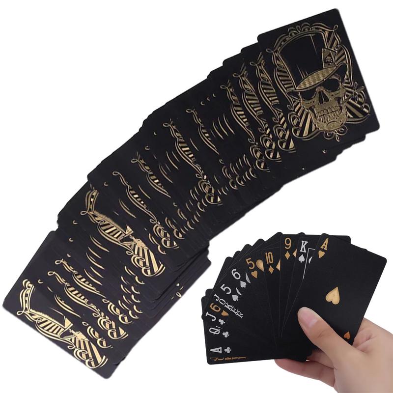 Black Playing Cards Deck Skull - đánh giá và giá Board Game Illustration