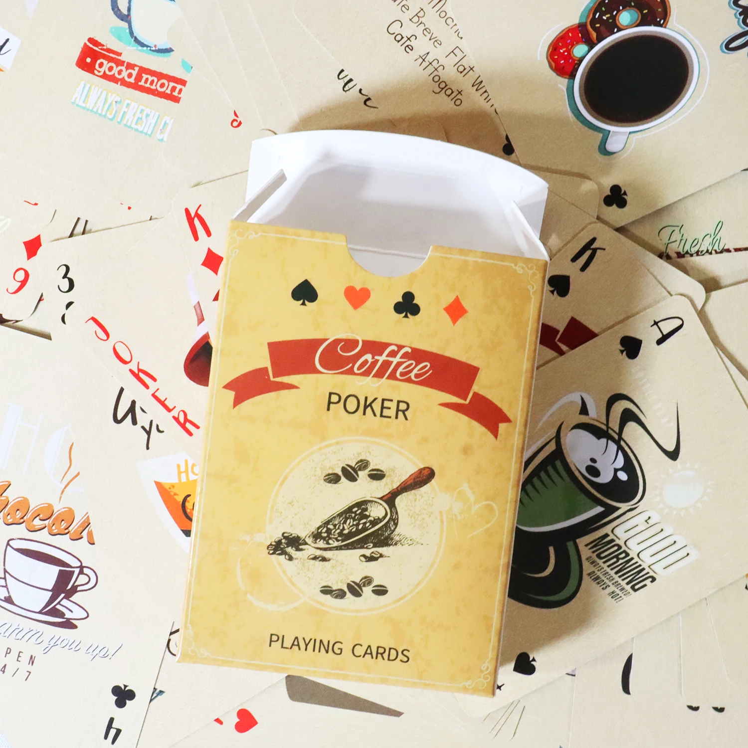 Coffee Paper Playing Cards Vin - đánh giá và giá Board Game Vintage