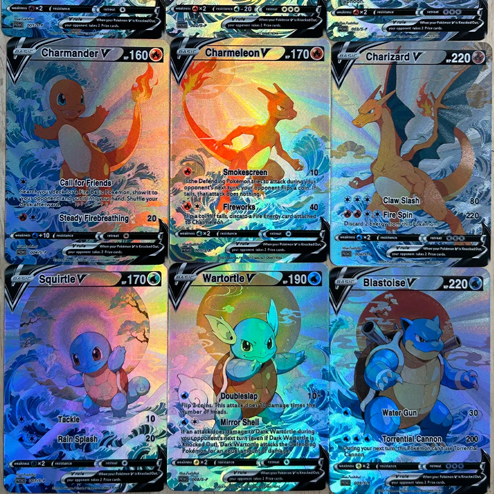 9Pcs/set DIY Anime PTCG Collec - đánh giá và giá Board Game Diy