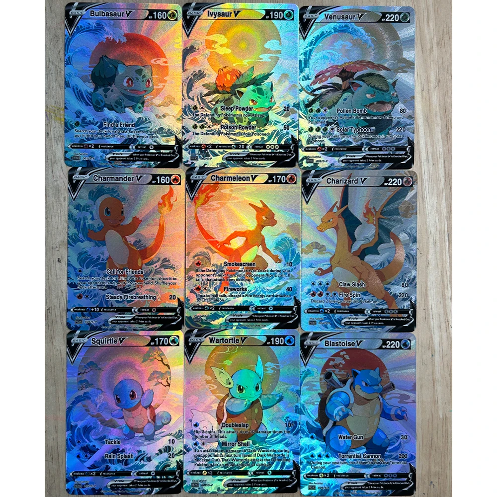 9Pcs/set DIY Anime PTCG Collec - đánh giá và giá Board Game Diy