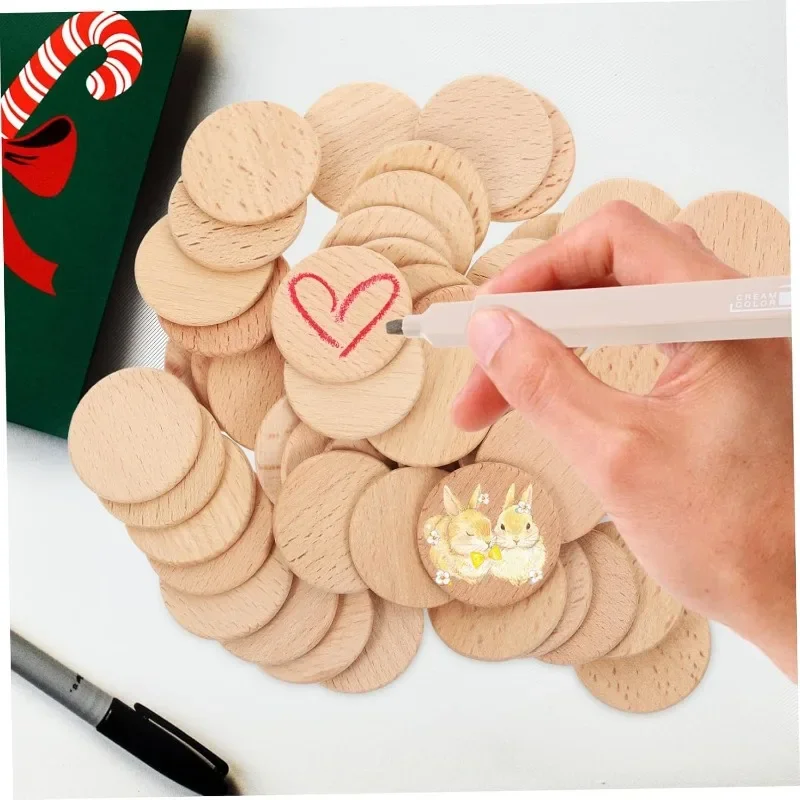 50PCS Round Unfinished Wood Cu - đánh giá và giá Board Game Loop