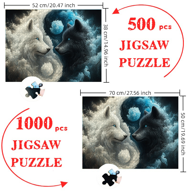 500/1000pcs Tai Chi Yin-Yang & - đánh giá và giá Jigsaw Puzzle Adult