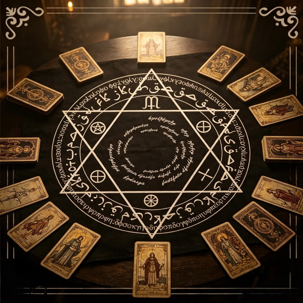 49cm Square Tarot Table Cloth, - đánh giá và giá Board Game Vintage